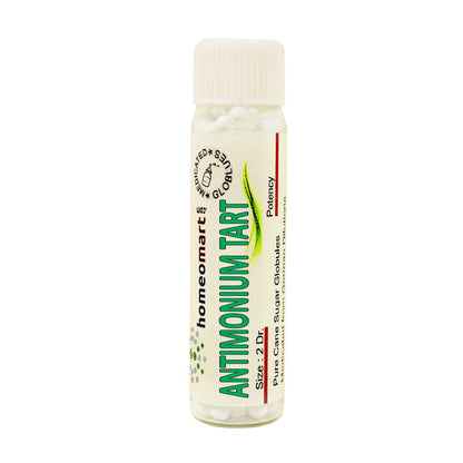 Antimonium Tartaricum 200C Homeopathy Pellets – Pack of 3 | Homeomart