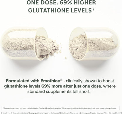 S-Acetyl L-Glutathione Supplement - Vegan Liver Detox & Antioxidant Support | Prominent Nutrition (1 Pack)