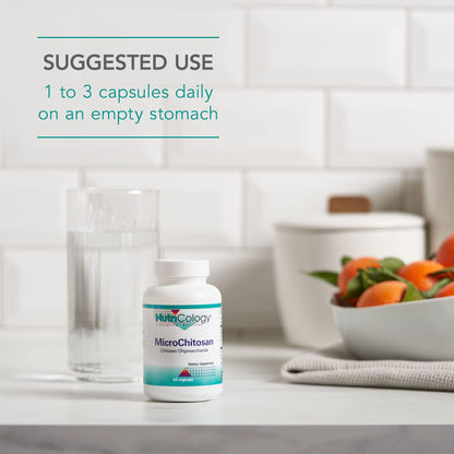Nutricology MicroChitosan Supplement – 1800mg Chitosan Oligosaccharide, 60 Veg Pills