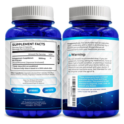 We Like Vitamins Resveratrol 1000mg per Serving – 180 Veggie Capsules