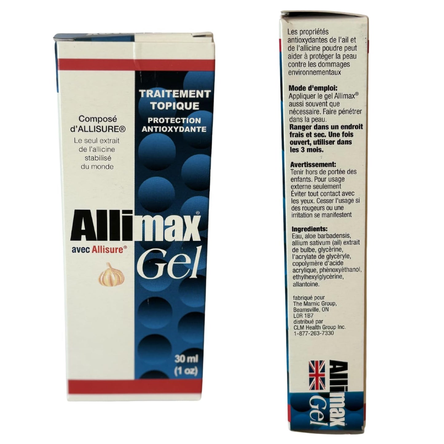 ALLIMAX Liquid Topical Gel (30mL / 1fl oz) – Garlic Extract Natural Skincare Gel – Unisex