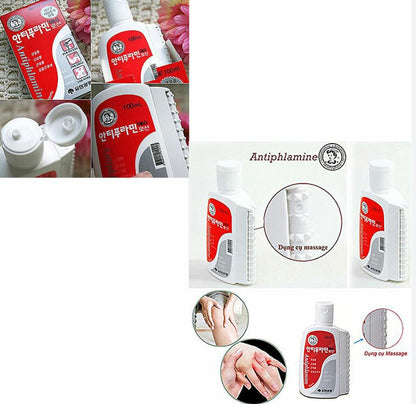 Generic Antiphlamine Massage Lotion – Muscle Relief Oil 100ml (Pack of 2) | White
