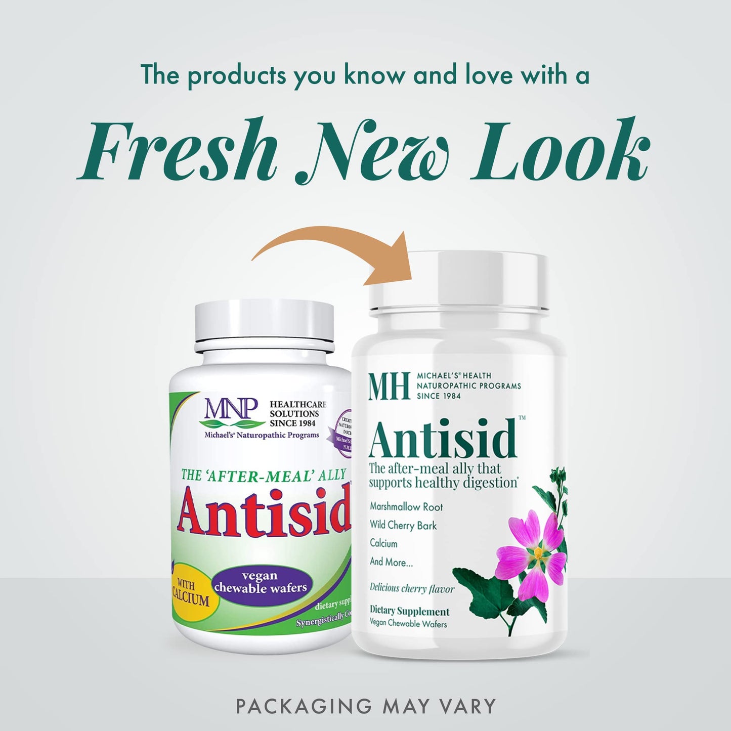 Michael's Antisid – 60 Vegan Chewables, Wild Cherry, Digestive Support