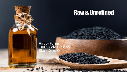 Antler Farms Black Seed Oil Softgels – 60 Softgels, 500mg, 2% Thymoquinone, Virgin Cold-Pressed Turkish Nigella Sativa