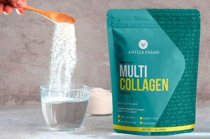Antler Farms Multi Collagen Protein Powder – 5 Types (I, II, III, V, X) 1 lb