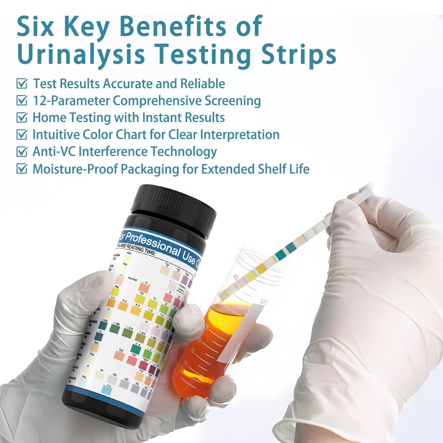 Antmoilios 12-Panel UTI Test Strips Kit for At-Home Urinalysis 100 Count