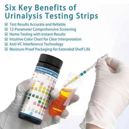 Antmoilios 12-Panel UTI Test Strips Kit for At-Home Urinalysis 100 Count