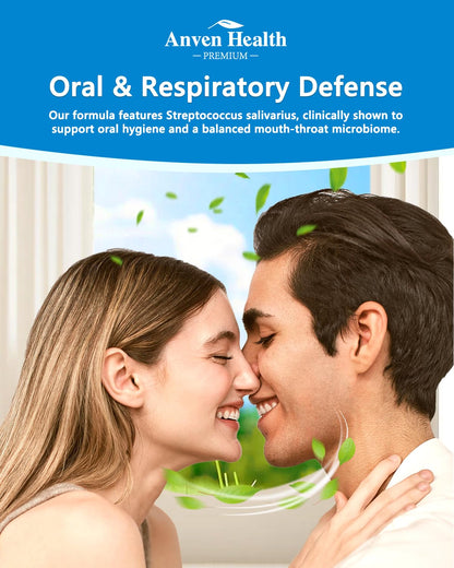Anven Health Oral Probiotics Lozenges - Bad Breath & Gum Repair (90 Lozenges, Mint, Sugar-Free)
