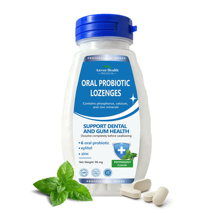 Anven Health Oral Probiotics Lozenges – Bad Breath & Gum Repair, Mint, Sugar-Free (270 Lozenges)
