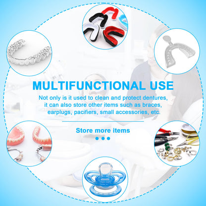 ANYLEY Leak-Proof Denture Case | Travel Bath Cup for Dentures & Retainers