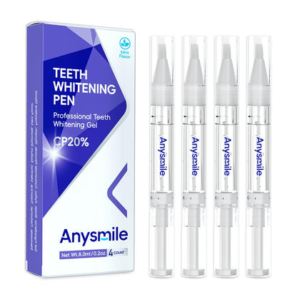 Anysmile Teeth Whitening Pens – Non-Sensitive, 20% Carbamide Peroxide, 4x 2ml Pens