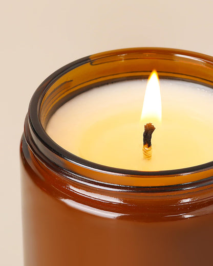 AOOVOO Balsam Cedar Candle - 9 oz Pine-Scented Soy Wax Aromatherapy