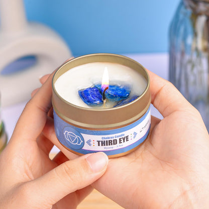 AOOVOO 7 Chakra Candles with Healing Crystals – Aromatherapy Soy Candles for Women
