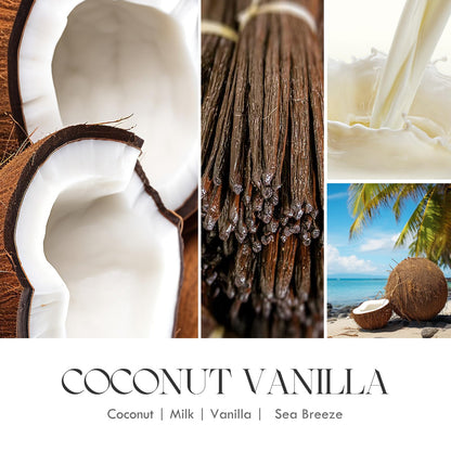 AOOVOO Coconut Vanilla Candles – 9 oz Soy Scented Candle for Home & Aromatherapy