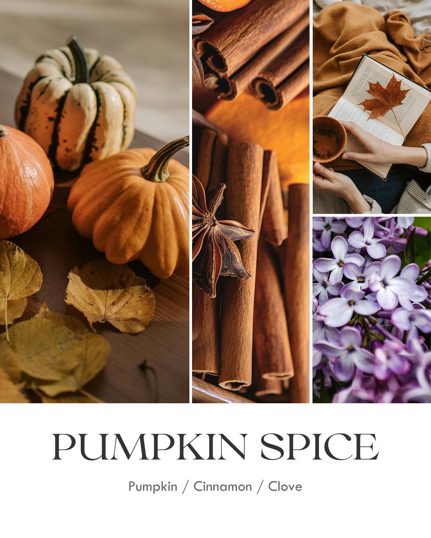AOOVOO Pumpkin Spice Candles – 22 oz Soy Scented Candle