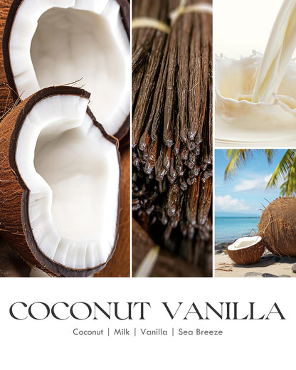 AOOVOO Vanilla Coconut Candle - Large 22oz Soy Aromatherapy Candle