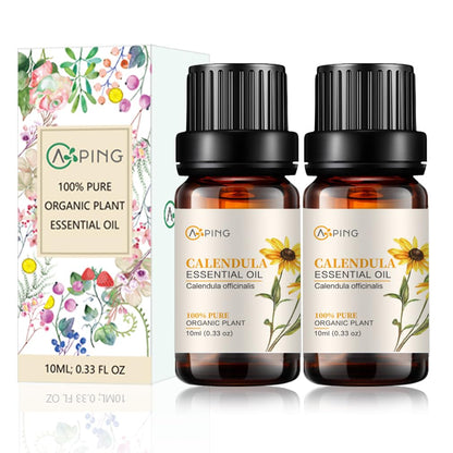AOPING Calendula Essential Oil - 2x10ml | 100% Pure Calendula Officinalis