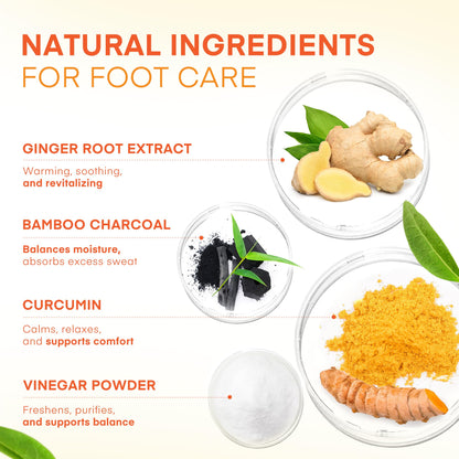 AOSORW Natural Herbal Foot Pads - 100 Pack Premium Foot Care Patches (Orange)