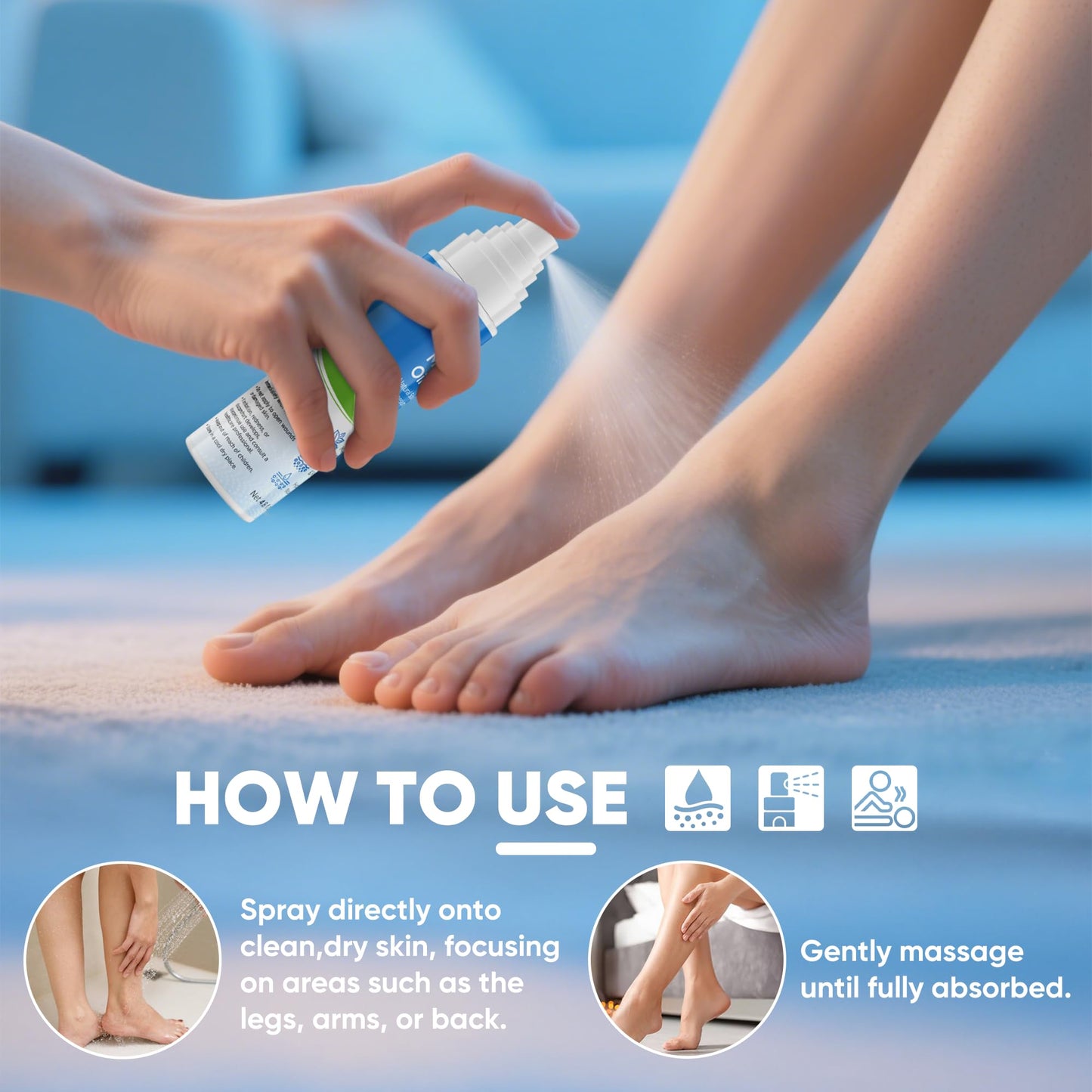 AOSORW Pure Magnesium Oil Spray – Nighttime Sleep Support, Non-Greasy Topical Magnesium (4.8 fl oz, Pack of 1)