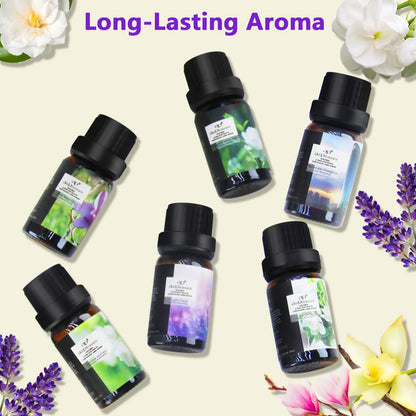 ap airpleasure Flower Essential Oils Set (6x10ml) – Gardenia, Magnolia, Shangri-La, Jasmine, White Tea, Lavender