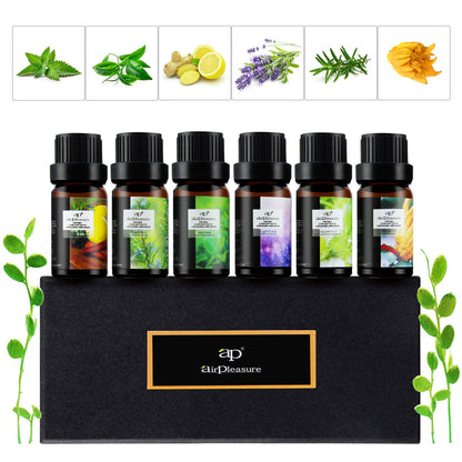 ap airpleasure Fresh Essential Oils Set – 6x10ml Aromatherapy Oil Gift Kit