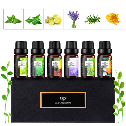 ap airpleasure Fresh Essential Oils Set – 6x10ml Aromatherapy Oil Gift Kit
