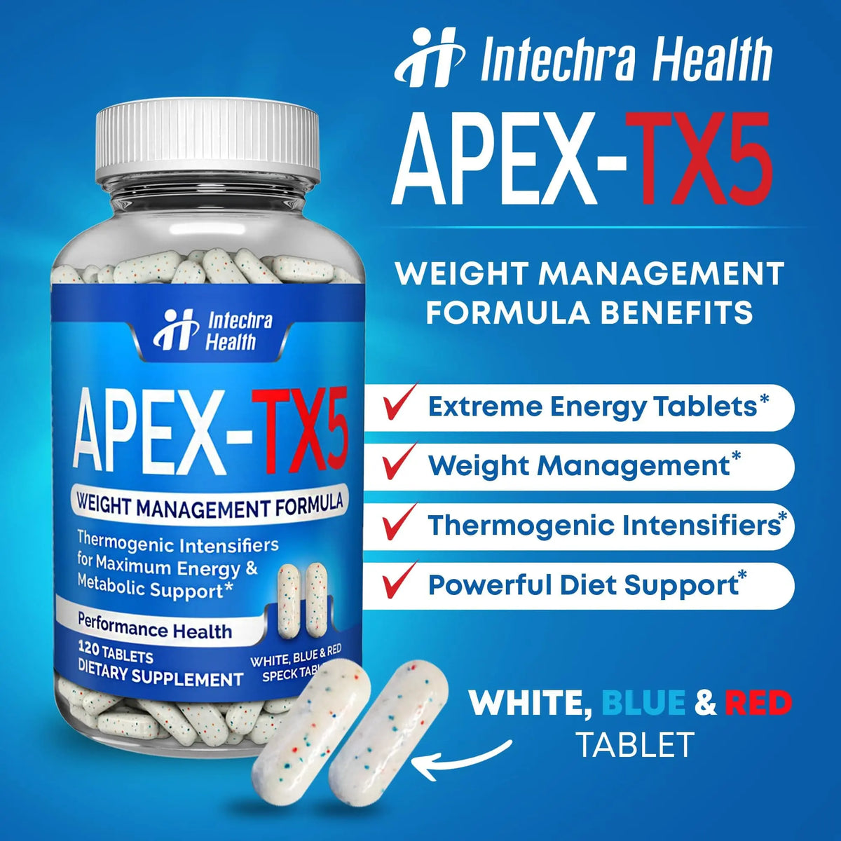 APEX-TX5 Weight Management Supplement - 120 Tablets - USA Made BritishVita | Premium UK Vitamins & Wellness Supplements
