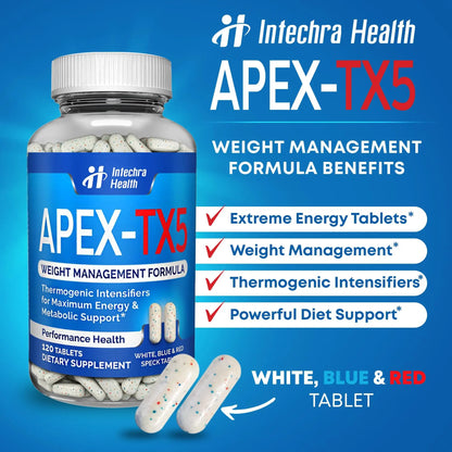 APEX-TX5 Weight Management Supplement - 120 Tablets - USA Made BritishVita | Premium UK Vitamins & Wellness Supplements