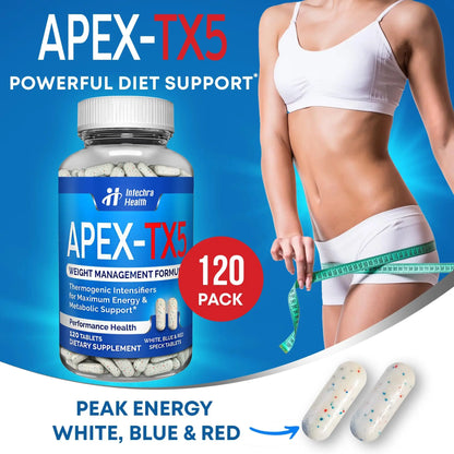 APEX-TX5 Weight Management Supplement - 120 Tablets - USA Made BritishVita | Premium UK Vitamins & Wellness Supplements