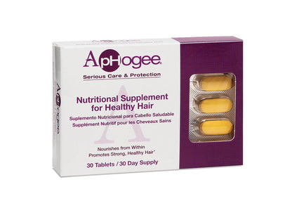 ApHogee Vitamin Hair Supplement - Healthy Hair, 30 Tablets