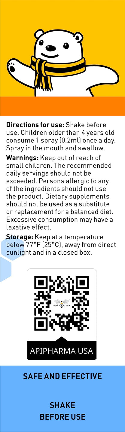 Apipharma Children's Vitamin D3 Spray - Easy D3 for Kids, Immune Support (130 Sprays)