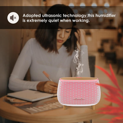 APOMATOT 2-in-1 Bluetooth Speaker & Ultrasonic Oil Diffuser – 400ml, 7-Color LED Lights