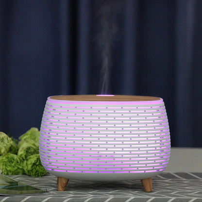 APOMATOT 2-in-1 Bluetooth Speaker & Ultrasonic Oil Diffuser – 400ml, 7-Color LED Lights
