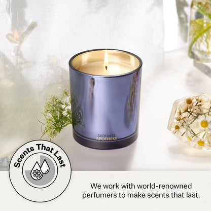 Apotheke Cardamom Chestnut Soy Candle | 10.5 oz Blue Jar - Non-Toxic