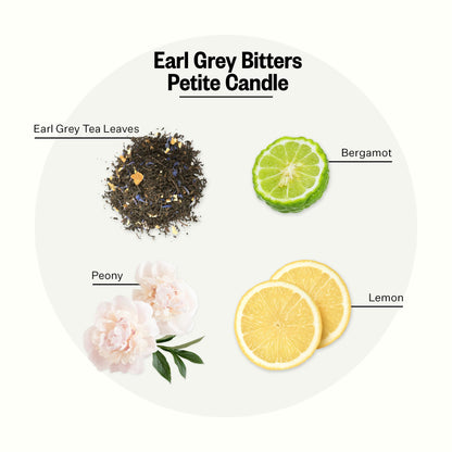 Apotheke Earl Grey Bitters Petite Candle | Luxury Soy Wax, 5 oz
