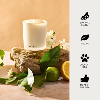 APOTHEKE Orange Blossom Neroli Candle – 10.5 oz Soy Wax
