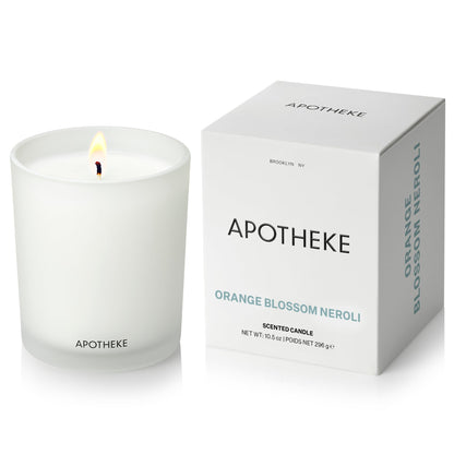 APOTHEKE Orange Blossom Neroli Candle – 10.5 oz Soy Wax