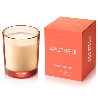 Apotheke Sea Salt Grapefruit Petite Aromatherapy Jar Candle | Luxury Soy Wax