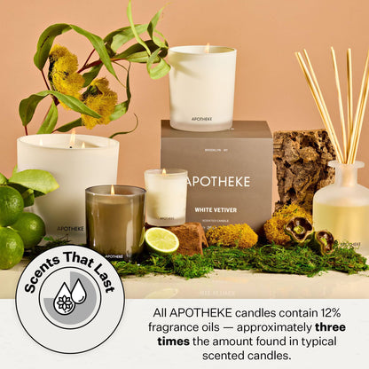 Apotheke White Vetiver Petite Candle – Luxury Soy Wax 5 oz