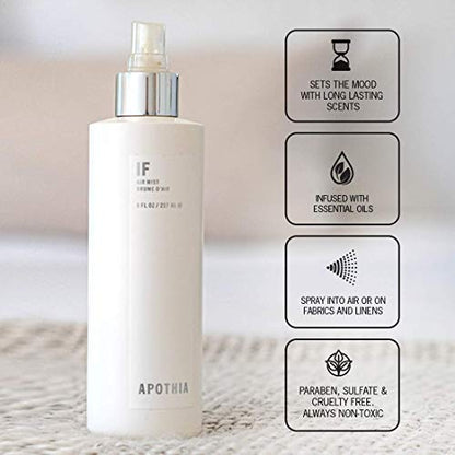 APOTHIA Soul Air Mist – Mahogany & African Ginger | Indoor Room Spray | 8 oz | Small Batch Luxury