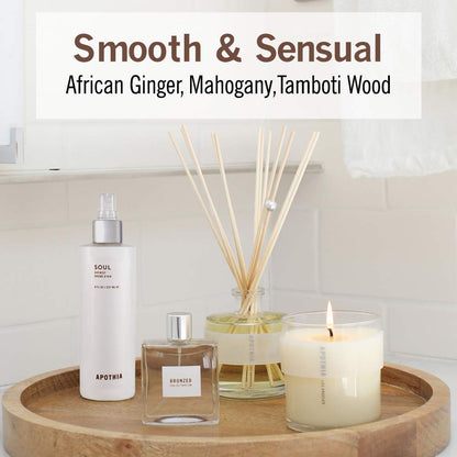 APOTHIA Soul Air Mist – Mahogany & African Ginger | Indoor Room Spray | 8 oz | Small Batch Luxury