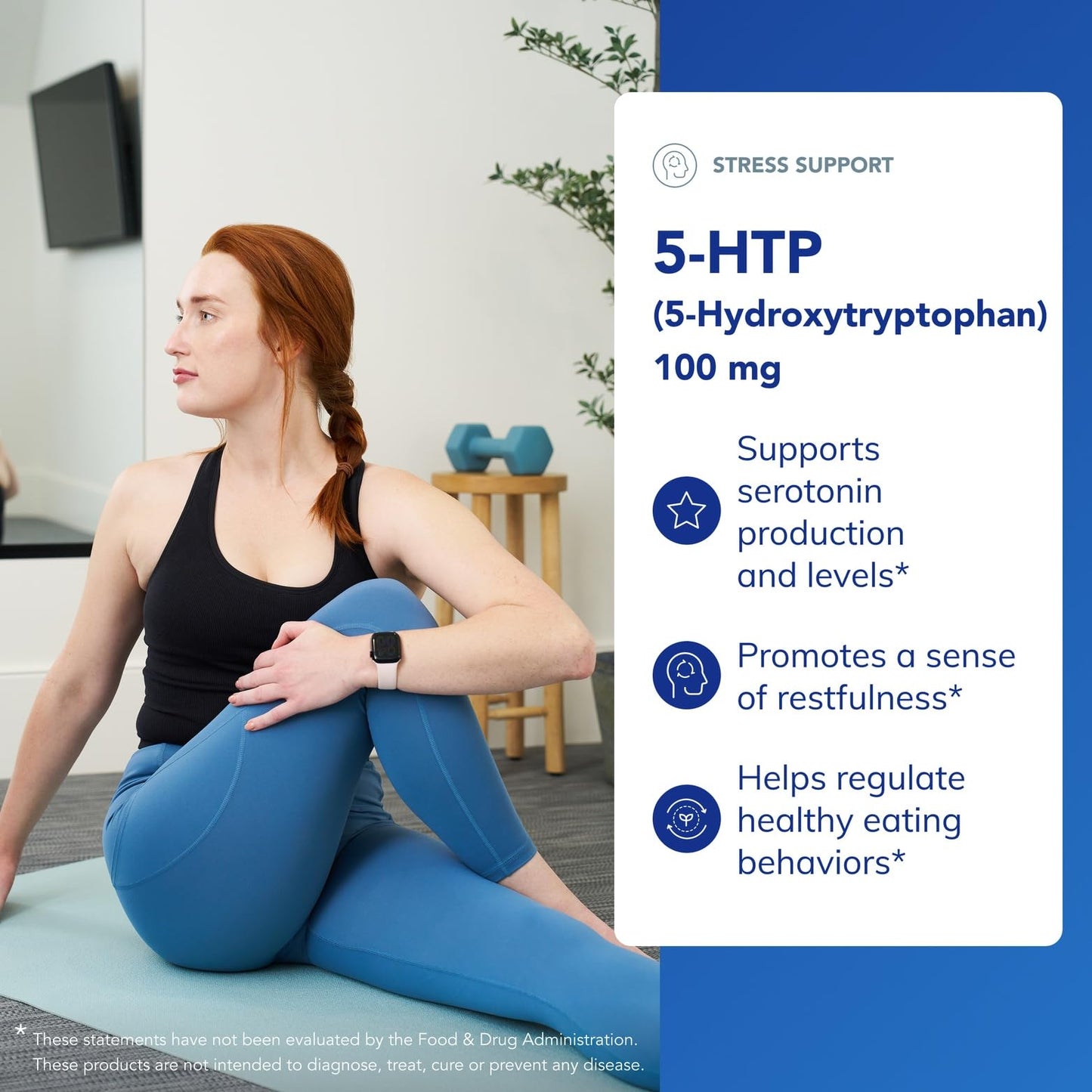 Pure Encapsulations 5-HTP 100 mg – Brain Health, Sleep & Appetite Support | Gluten Free & Non-GMO | 60 Capsules