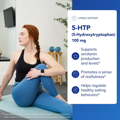 Pure Encapsulations 5-HTP 100 mg – Brain Health, Sleep & Appetite Support | Gluten Free & Non-GMO | 60 Capsules