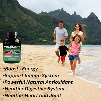 Organic Irish Sea Moss & 16-in-1 Herbal Capsule – Halal, Vegan