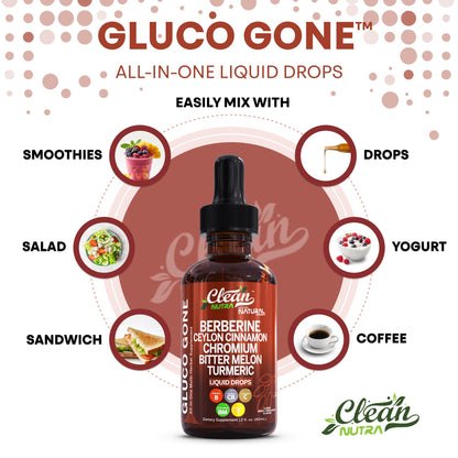 Clean Nutra Berberine with Cinnamon Liquid Drops – GLP-1 Support with Moringa