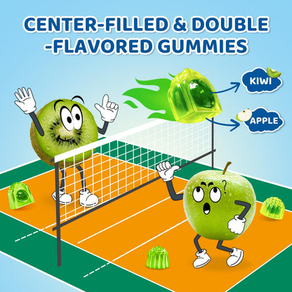 2PCS Center-Filled Magnesium Gummies 300MG – Sleep & Calm for Kids & Adults