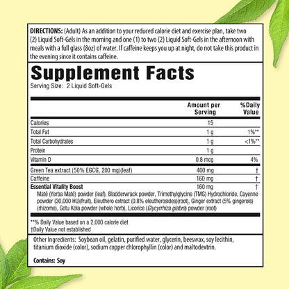 Applied Nutrition Green Tea Fat Burner – 3 Pack (30 Liquid Soft-Gels) – Increases Calorie Burning & Powerful Antioxidants – 45 Servings
