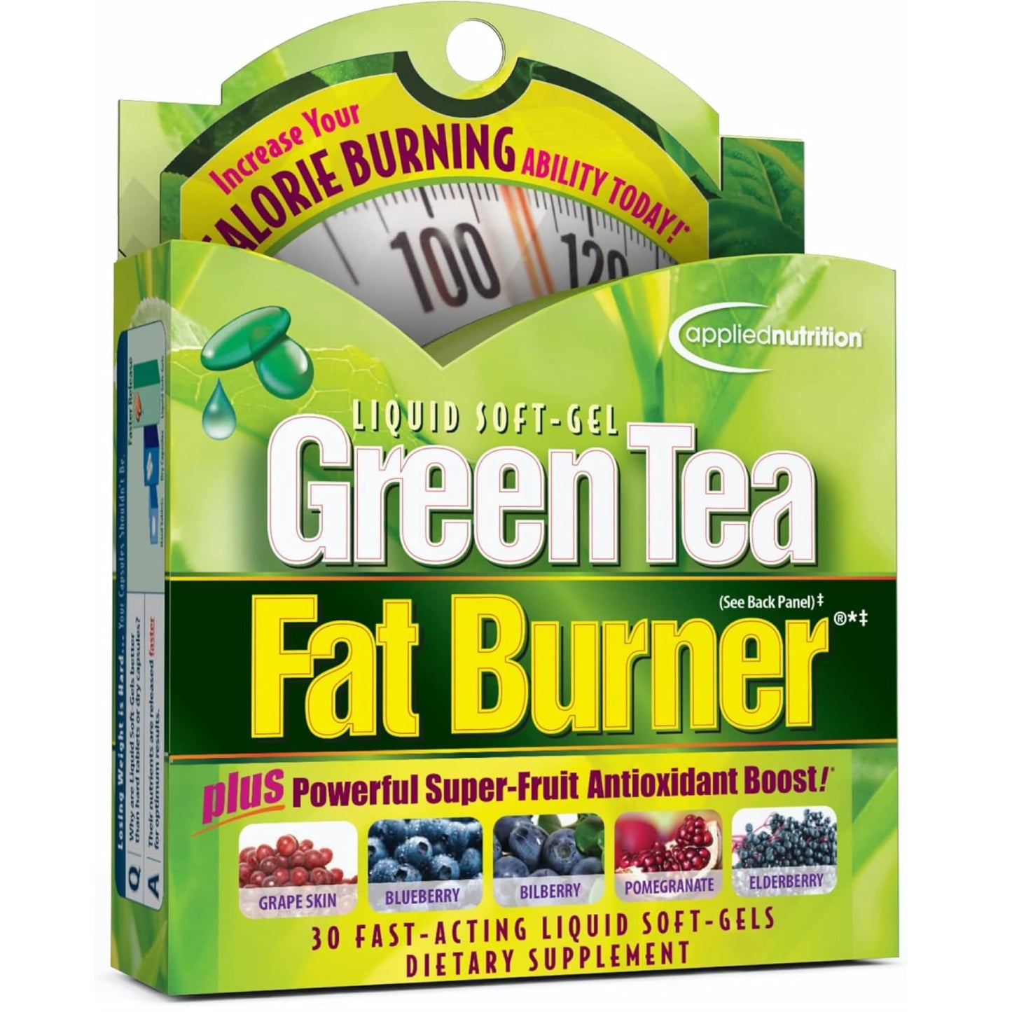 Applied Nutrition Green Tea Fat Burner – EGCG 400 mg + Green Coffee Bean Extract