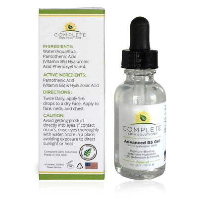 Advanced B5 Gel with Hyaluronic Acid 1 oz - Hydrating Vitamin B5 Serum