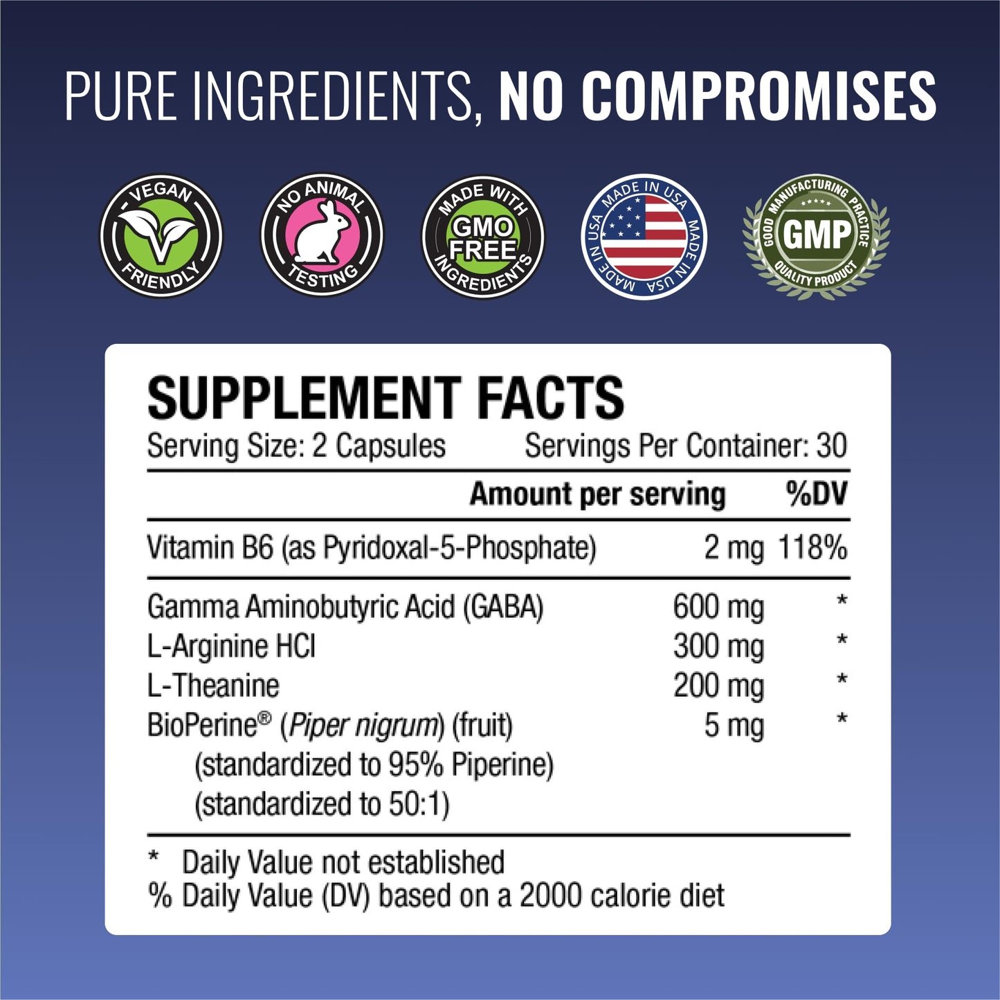 Approved Science GABA+ – Calm, Sleep & Mood Support | 60 Vegan Capsules